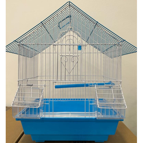 METAL BIRD CAGE A101 CM 28X38X21 - LIGHT BLUE METAL BIRD CAGE A101 CM 28X38X21 - LIGHT BLUE